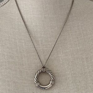 David Yurman Silver Metro Collection Necklace